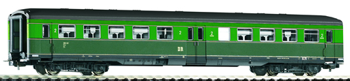 Piko 53209 - Corridor Coach 2nd Cl. DR III, Lt/Dk Green