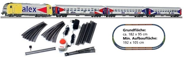 Piko 57130 - Alex Passenger Starter Set 120V