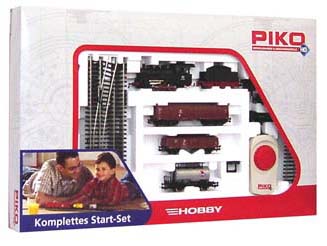 Piko 57160 - Steam Loco & Tender Freight Starter Set 120V