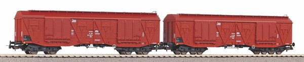 Piko 58259 - Polish Set of 2 large capacity wagons 401Ka of the PKP