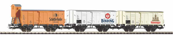Piko 58364 - 3pc Beer Car Set Breweries from Frankfurt