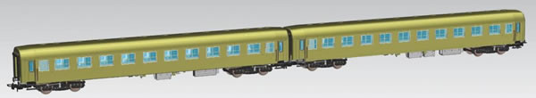 Piko 58390 - Set of 2 Passenger Cars 111A of the PKP
