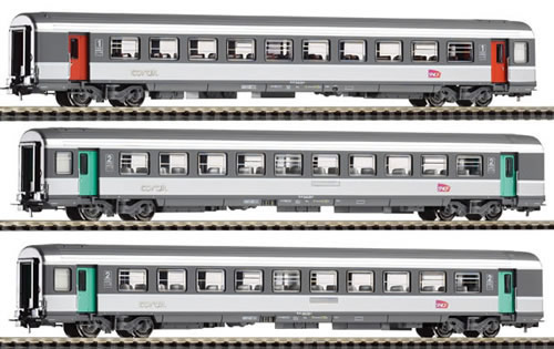 Piko 58635 - Corail 3-Car Set 1.& 2x2.Cl. SNCF VI