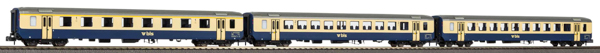 Piko 94461 - N 3 Car Set EW I 1x 1.Cl. + 2x 2.Cl. Coaches BLS V