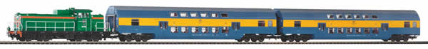 Piko 97924 - Start set SM42 with double-decker carriage PKP