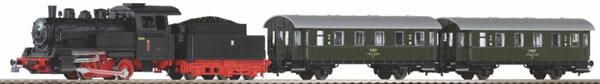 Piko 97933 - Starter set steam locomotive with PKP passenger car