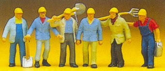Preiser 10033 - Track gang w/tools     6/