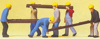 Preiser 10034 - Track workers w/ties   6/