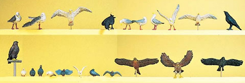 Preiser 10169 - Assorted Birds