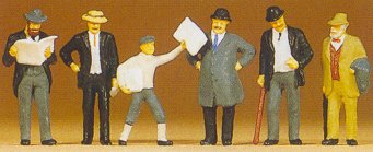 Preiser 12133 - 1900s passengers-men  6/