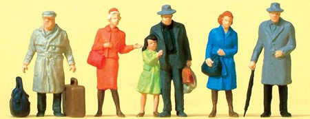Preiser 14044 - Standing Travelers 6/