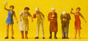 Preiser 14148 - Figures stndng at wndw 6/
