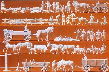 Preiser 16327 - Figures asst unpntd  120/