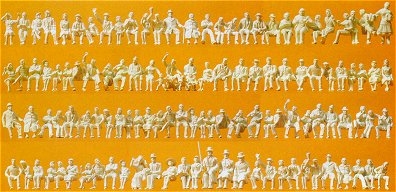 Preiser 16328 - Figures asst unpntd  120/
