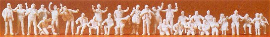 Preiser 16335 - Figures asst unpntd   24/