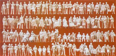 Preiser 16352 - Unpainted Figures 120/
