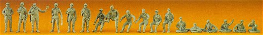 Preiser 16510 - Miltary people asst#1 l8/