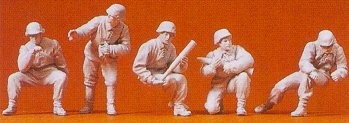 Preiser 16539 - Gunners For Anti-Tank Gun (5)