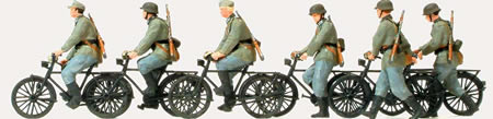 Preiser 16596 - Bicycle Unit 6/