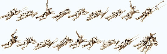 Preiser 16620 - USSR Infantry Lying, in the Battle 1943-45 Unpainted (19 figures)
