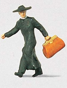 Preiser 28015 - Priest In A Hurry