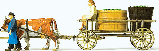 Preiser 30397 - Wine wagon, cows