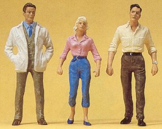 Preiser 45033 - Passers-by 2-men 1-woman