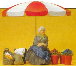 Preiser 45046 - Market woman w/baskets