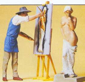 Preiser 45095 - Artist w/Nude Model 2/