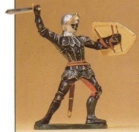 Preiser 52000 - Knight fghtng w/swrd 1:25