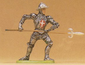 Preiser 52003 - Knight atckng w/pike 1:25