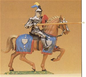 Preiser 52041 - Knight rdng w/lance 1:25