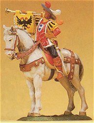 Preiser 52352 - Trumpeter on horse 1:25