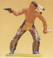 Preiser 54606 - Indian with gun & knife