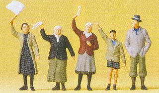 Preiser 72413 - Civilians waving 1:72