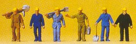 Preiser 79096 - Construction workers   6/