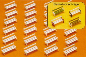 Preiser 79565 - Park benches