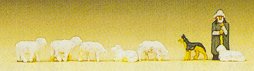 Preiser 88577 - Shepherd w/flock & dog 8/