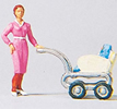 Woman w/Baby Carriage