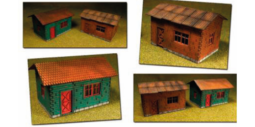 Proses LS-004 - HO Laser-Cut Cottages Kit (2 cottages)