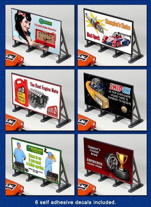 Proses LS-304 - 6 X Outdoor Billboards w/Advertisement Decals