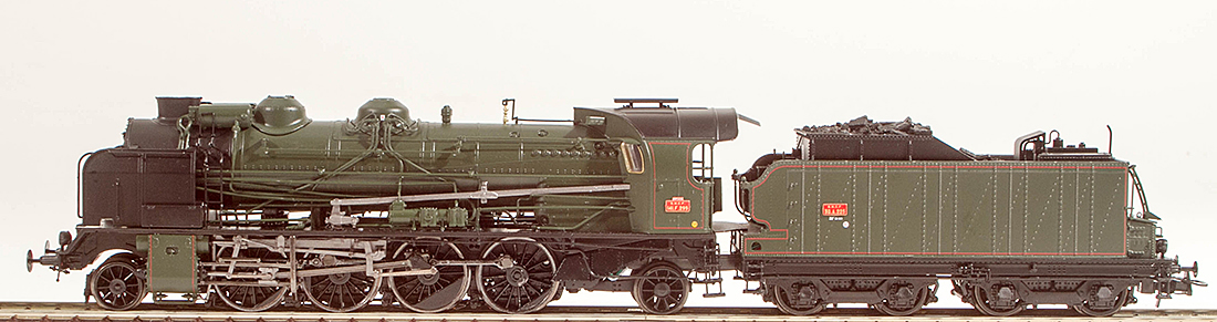 Locomotive à vapeur 5-141 E 284 VILLENEUVE SNCF - HO 1/87 - EP III