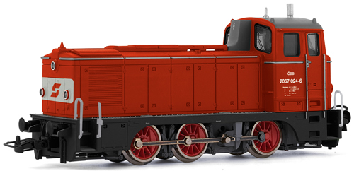 Rivarossi 2297 -  Diesel Locomotive, class Rh 2067,  red, running number 2067.24 ÖBB