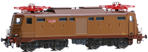 Rivarossi 2326 - Electric Locomotive E.424.021, Livery Castano Isabella with cable Perego System FS