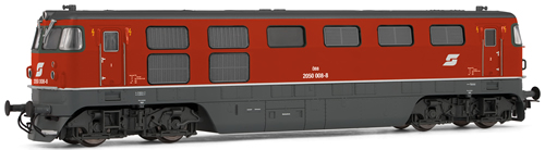 Rivarossi 2336 - Diesel-electric locomotive class 2050 of the ÖBB in red livery, running number 2050 008-8