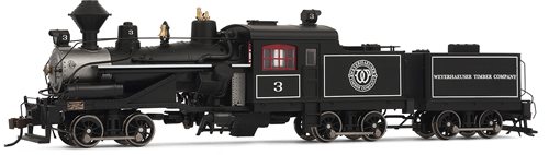 Rivarossi 2414 - USA Steam Locomotive Weyerhauser Timber Company #3 (DCC Sound Decoder)