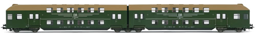 Rivarossi 4128 - Set x 2 coaches double-decker type DBx  DR