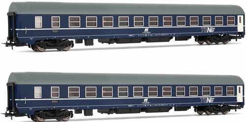 Rivarossi 4185 - Italian Passenger Coach Set type MUof the FS