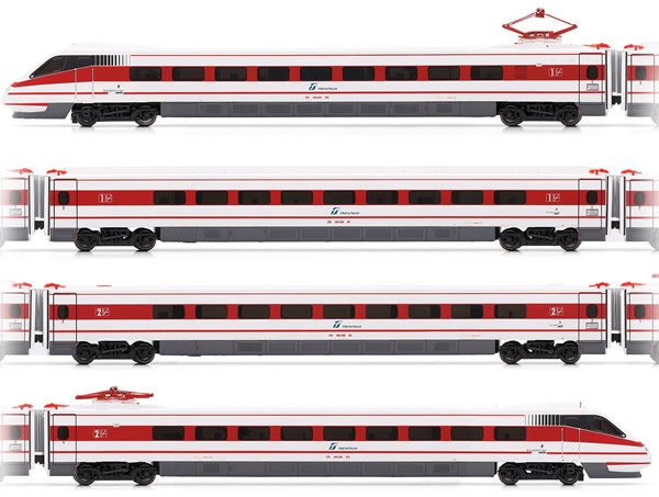 Rivarossi HR2230 - Italian electric railcar ETR 480 Pendolino  of the FS; 4-unit set in original livery  