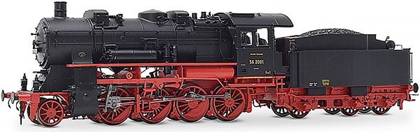 Rivarossi HR2891S - German Steam Locomotive class 56.20, 3-dome of the DRG DCC Sound Decoder)